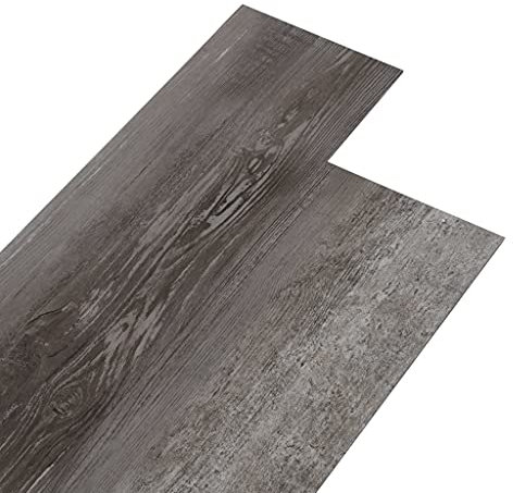 vidaXL PVC Laminat Dielen Vinylboden Vinyl Boden Planken Bodenbelag Fußboden Designboden Dielenboden 4,46m² 3mm Selbstklebend Gestreift Holz