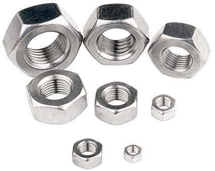 201 Edelstahlmutter, Sechskantmutter, Sechskantschraube, M6-M24 (5er Pack)