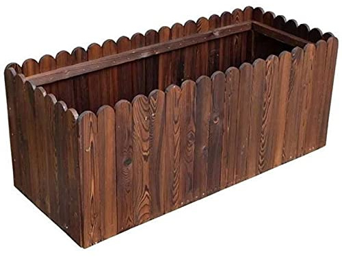 Rectangle Lit De Jardin Surélevé, Bac à Fleurs Bois Exterieur, Planteur Boîte Durable et Respirant-pour Culture en Maison, Arbres Fruitiers, Légumes, Terrasse, Jardin, Intérieur