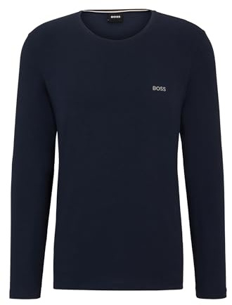 BOSS Mix&Match LS R T-Shirt Manches Longues, Dark Blue403, L Homme