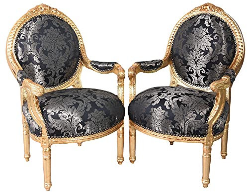 Sessel Set Rokoko Sessel Königliches Ambiente cat372a34 Palazzo Exklusiv