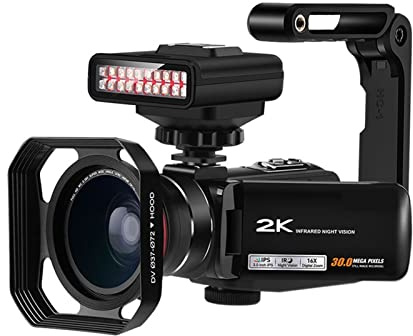 QZCX Cámara Digital, Video Vision Vision Night Vision Z63 Full HD Vlogging cámara con IR Luz 3 2GB Tarjeta de Memoria, for la grabación de vlog