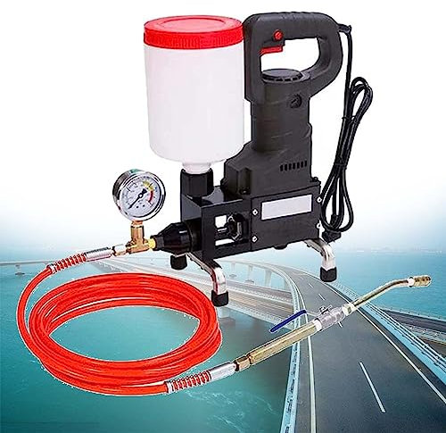 Máquina De Lechada De Piso De Alta Presión 1100W, Máquina De Lechada De Poliamonio/Resina Epoxi Bomba De Inyección De Lechada, para Reparación De Techos De Concreto