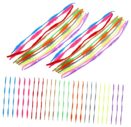Toyvian 200St Drehstab kinder bastelset basteln für kinder handwerken für kinder bastelmaterial für kinder DIY Fuzzy Craft Stiele spielzeug Drehstange Welle drehende Stange selber machen