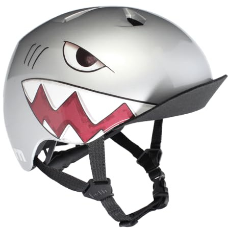 Bern Nino Casque de vélo pour enfants avec sécurité anti-chocs rotationnels DVRT, confort réglable, approuvé par les parents dans le monde entier, certifié EN1078, S/M, argent métallique
