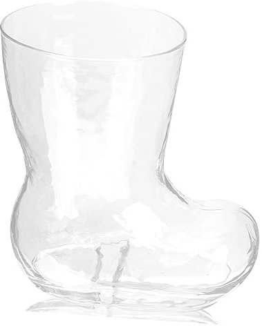 OKUMEYR Tasse à Boisson Verre Transparent Forme De Bottes Mug Original Pour Fêtes Et Bureau Pour Jus Café Et Cocktails Capacité De Accessoire Décoratif Unique