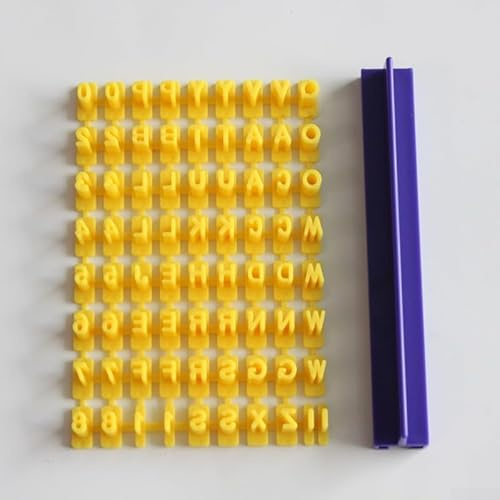 Stampo per pasta di zucchero, con lettere dell'alfabeto e numeri, accessorio per decorare torte