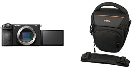 Sony Alpha 6700 Spiegellose APS-C Digitalkamera (KI-basierter Autofokus, 5-Achsen-Bildstabilisierung, 4k 120p Video, Touch-Display für Vlogging & Selfies) + LCSAMB