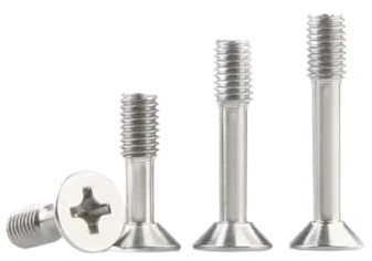 M6/M8/M10 316 Stainless Steel Bolt Nails Countersunk Head Phillips Screws Stripping Half Tooth GB819(M10x16mm (2pcs))