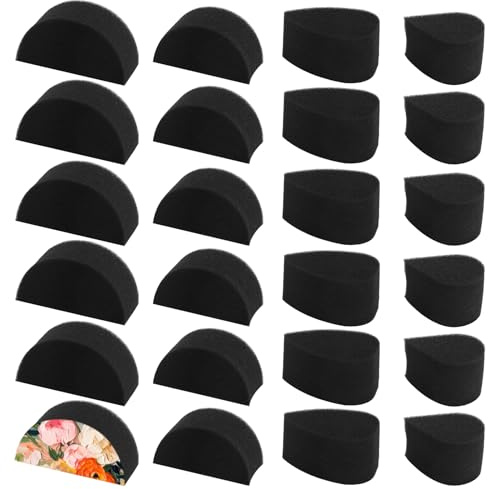 APOMOONS 24PCS Esponjas de Pintura Facial, Esponja Maquillaje, Densidad Negro, Esponja Corporal Halloween Navidad, Adecuado Para Arte, Maquillaje Y Pintura Corporal