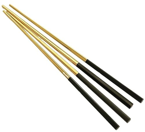 Stainless Steel Chop Stick Black Gold Korean Chopsticks Metal Chopstick Sushi Japan Dinnerware Restaurant Flatware 2/5/10pairs(2 Pairs)