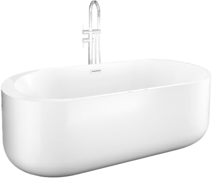AcquaVapore freistehende Badewanne F26 170 Whirlpool Luft & Wasser Armatur AF03