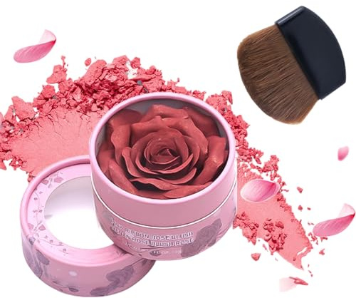 Blush Pour Le Visage Couleur Superposable Tenue Longue | Poudre De Fard À Joues Pour Déplacement Professionnel Extérieur École Petite Amie Épouse Amie Sœur Fille