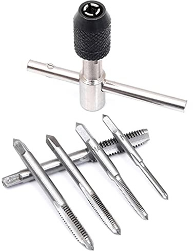 Escariador De Rosca Tipo T Machos Roscar Métricos Juego Brocas Orificio Para Tornillos Rosca Máquina Herramienta Manual Avellanador Para Metal Clavos Perforadores Cobalto Vástago