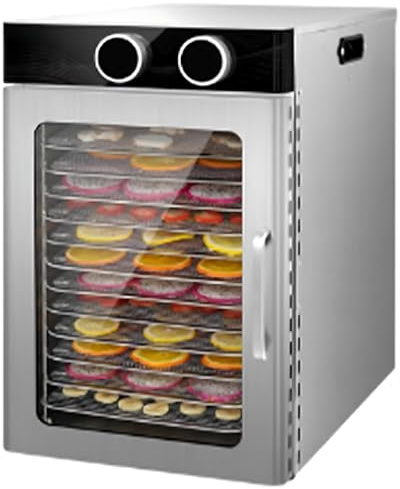 Essiccatore Per Carne Da 800 W, Essiccatore Per Alimenti a 8 Strati, Controllo Timer, Acciaio Inossidabile, Intervallo Di Temperatura 86-194 ℉,Per La Preparazione Di Carne Secca e Alimenti 12