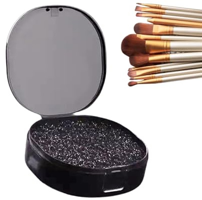 Limpiador de Brochas de Maquillaje Esponja De Limpieza En Seco Rapida Y