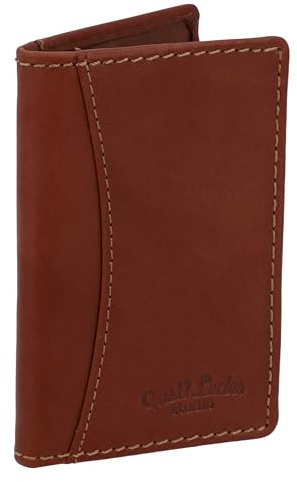 Gusti Leder Kartenetui Herren Otto – Karten Portemonnaie Herren aus Rindsleder – Slim Card Holder Wallet für 6 Karten im Vintage-Design