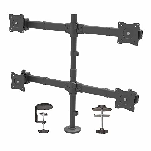 StarTech Braccio Scrivania 4 Monitor VESA 27 8Kg Articolato (ARMQUAD)