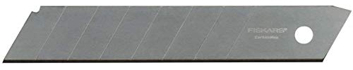 Fiskars Lame a spezzare, Per taglierino Fiskars, 18 mm, Acciaio inox, Pacco da 10, CarbonMax, 1048066