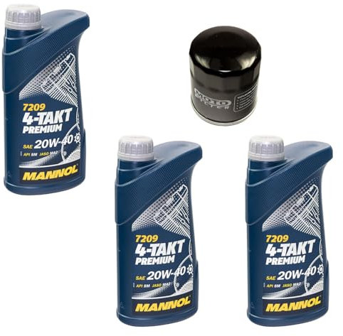 Motoröl Set 20W40 3 Liter + Ölfilter MF303 für Yamaha