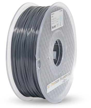 Z3D® PLA 2,85mm GRAU-DUNKEL 1kg 3D Drucker Filament - hochwertig, leicht zu drucken, ideal für Modelle & Prototypen