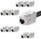 AVNSCNK 12 Stück Keystone CAT 7, Keystone RJ45 Buchse für CAT7/6/6a, Werkzeugfreie Montage, LSA Schneidklemme Passend für LAN Kabel 1000 MHz 10 Gbit/s für Patchpanel und Netzwerkdose