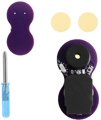 BTFO Générateur Bruit Cricket, Apparence Forme 8 avec 16 Sons Générateur Bruit Cricket avec Bourdonnement Caché pour Fête Bureau Maison École Voiture(Violet)