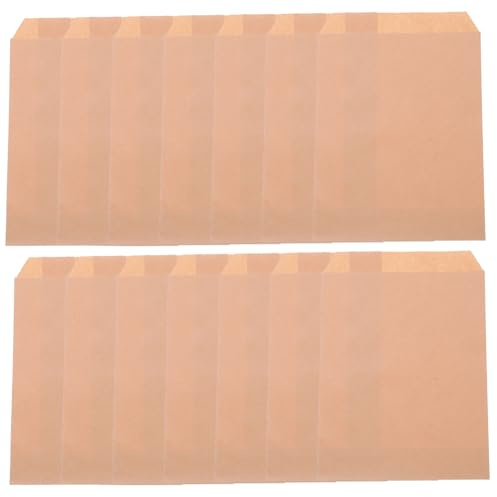 VALICLUD 100 Stück Kraftpapier Brottüten Stabile Papiertragetaschen für Kekse Süßigkeiten und Partygeschenke Braune Papiertüten für Geburtstagsfeiern und Lebensmittelverpackung