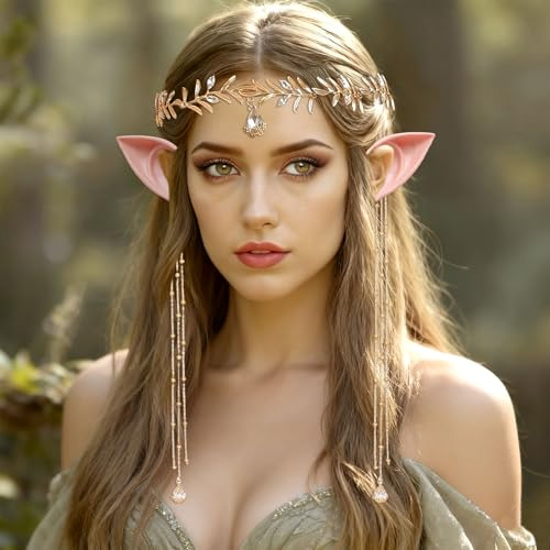 JeVenis Renaissance Elf Costume Renaissance Headpiece