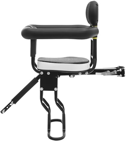 GDSKR Siège enfant vélo avant, Siège enfant vélo réglable, Siège enfant monté à l'avant, Siège enfant vélo pour VTT 40 kg, pour VTT, vélos de ville, vélos pliants