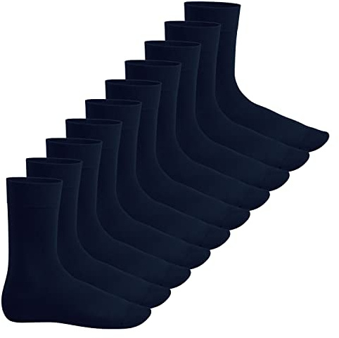Footstar - 10 par unisex knälånga strumpor EVERYDAY! - celodorisk kvalitet - finns i många trendiga färger och storlekar från 35 till 50, 39-42 EU