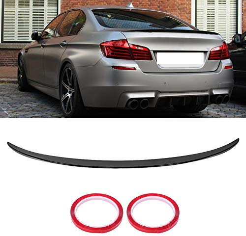 KIMISS Terisass M Performance Style Heckspoiler-Schutzlippe, passend für Ersatz für 5er F10 Limousine 2010–2016, glänzendes Schwarz