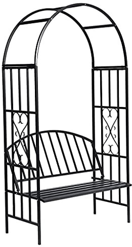 INLIFE Arche de jardin avec banc