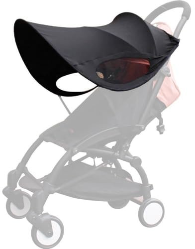 Baby Stroller Sun Shade Universal UV Protection Stroller Sunscreen Cover Pushchair Blackout Canopy Windshield Shade Extender (Only Sun Cover)