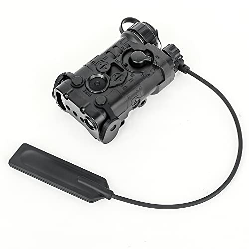 SBGJMY Mini NGAL éclairage et version flash lampe de poche torche de chasse 2 modes batterie virtuelle QD boîte installée pour 20mm Picatinini Railway Torch Box (Noir)