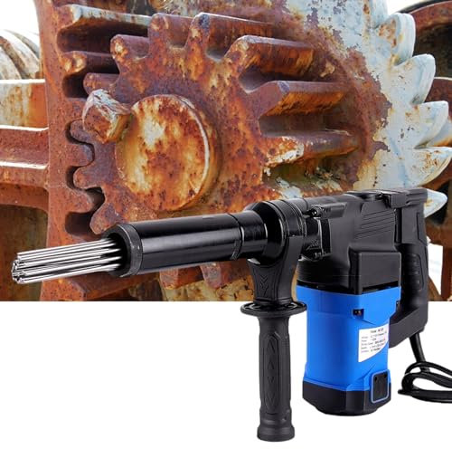 Needle Type Rust Remover Cleaning Machine,Deburring Tool Electric Needle Scaler for Removal of Rust,Weld Slag Paint Steel Pipe,Screw,Nut,Boat,Deck,110V