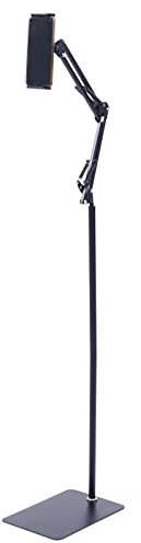 Adjustable Tablet Floor Stand 360° Rotating Phone Holder with Stable Base