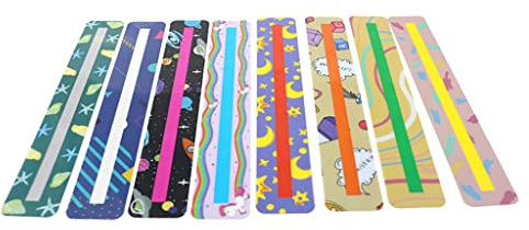 Bandes Lecture Guidées Outils Pour Dyslexie Doigt Dessin Animé Pour Mise Au Point Surligneurs Marque-pages En PVC Pour Tdah Adolescents 8 Pièces