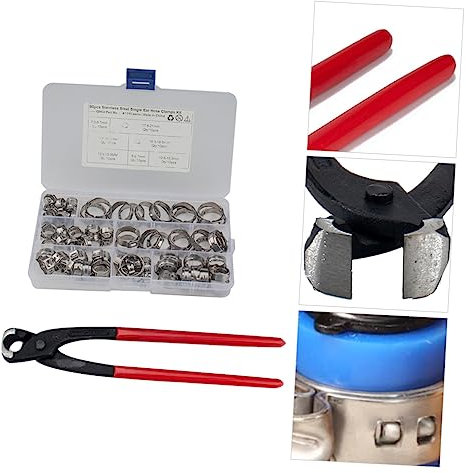 SEWOART A1107 Schlauchschellen-set Aus Edelstahl 80-teilig 7 Größen Druck Einfache Montage Geringes Gewicht Für Die Materialhandhabung