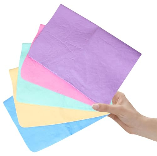 Serviette de Bain pour Animaux Réutilisable, Absorption Forte, Lot 5 Pièces