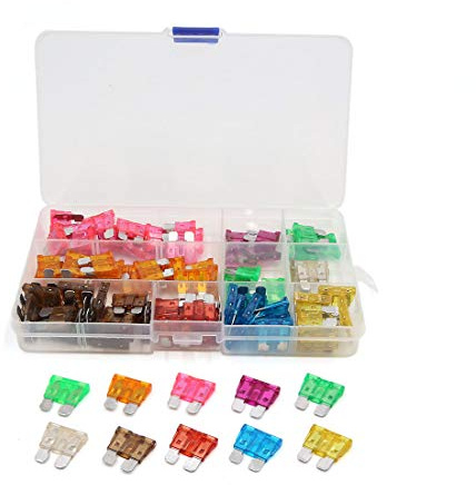 YPEZASDLW 110 Uds 3A 5A 7.5A 10A 15A 20A 25A 30A 35A 40A ATC ATO Auto camión Kit de fusibles de Hoja Regular