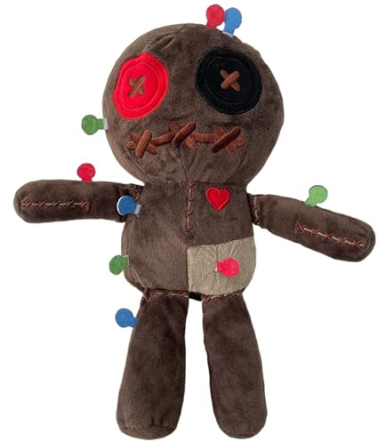 Voodoo-Puppen, Gruselpuppe aus Polyester-Baumwolle mit unheimlichem Aufdruck, gruselige Rache, negativer Horror, Streichspielzeug für Kollegen, Büro, Trennung, Scheidung, Gruselpuppe, Gruselige Puppe