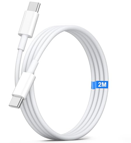 Cavo iPhone 17 16 15 Pro Ricarica Rapida, 60W 3A Cavi USB C USB C Apple Filo Caricatore USB Type-C,Cavi Carica Rapida Tipo C per iPhone Air /16 Plus,iPad Pro/Air/Mini 6/7/10 11 Gen (2m usb c)