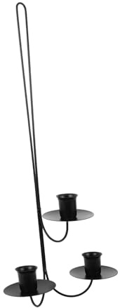 ABOOFAN Candelabro de Pared de Metal Estilo Europeo para Sala de Estar Chimenea Boda Fiesta de Navidad Candelabro Decorativo de Hierro