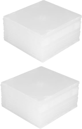 VILLFUL 20 pezzi Custodie CD Dvd Trasparenti in PP Ultra Sottili Scatole Organizer Protettive Anti-graffio per Dischi per Conservazione e Trasporto Facile