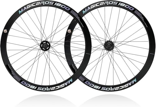 KUNYOS 700C Fixed Gear Fahrrad Radset 40Mm Felgenhöhe Alu Räder Innen 100/120Mm V-Bremse Lager Naben Für 23-28C Reifen Straßensportbike