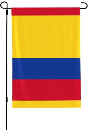 Bandera de Colombia decorativa de doble cara para patio, 71 x 102 cm, para todas las estaciones, para porche, patio, jardín