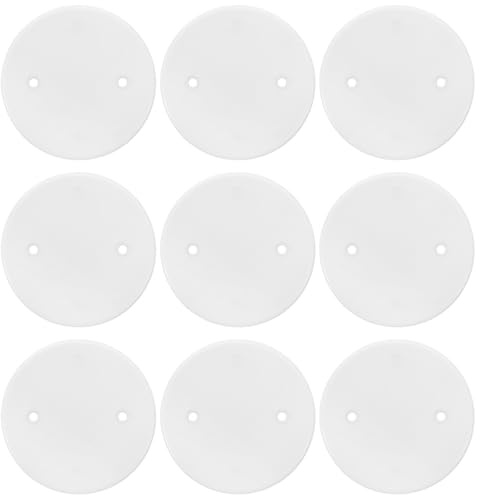 Housoutil Cubierta Ciega Octogonal de Pp Resistente a Altas Temperaturas, 30 Unidades para Caja de Conexiones y Panel Eléctrico, Tapa Decorativa para Techo y Salida de Cables