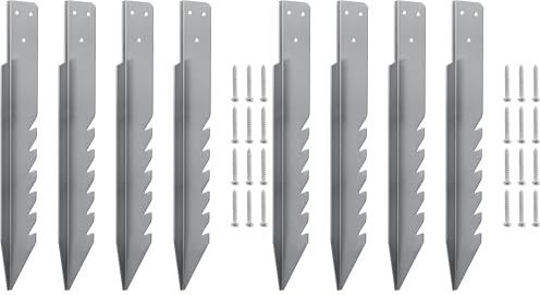 Mordx 4 Stück Bodenanker für Schaukel，Anker Outdoor Schaukel Gartenanker，Schaukelbefestigungen，Verschleißfest, Verzinkt, Winddicht, Regenfest, Schwingfest-420mm (Packung mit 2)