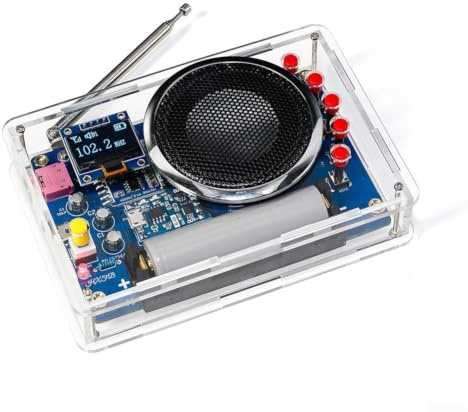 FM Radio DIY Kit, RDA5807 lödningsset, för oled Display 30 stationer minne